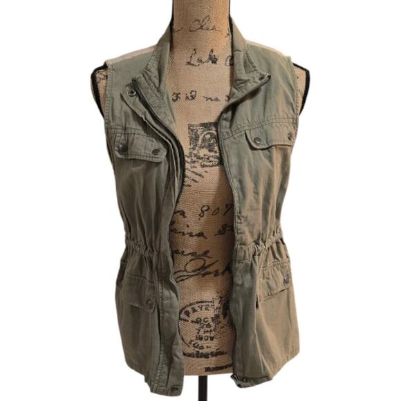 BLU Pepper Aztec Tribal Utility Safari Jacket Vest Size Small - Picture 7 of 10